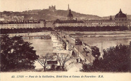 *CPA - 69 - LYON - 2ème - Pont De La Guillotière - Hôtel De Ville Et Coteau De Fourvière - Lyon 2