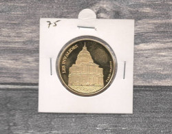 Médaille Souvenirs&Patrimoine : Les Invalides (couleur Or) - Autres & Non Classés