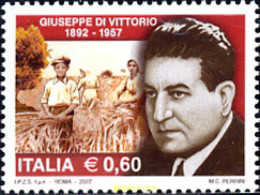 212296 MNH ITALIA 2007 GIUSEPPE DI VITTORIO - ...-1850 Préphilatélie