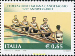 215494 MNH ITALIA 2008 120 ANIVERSARIO DE LA FEDERACION ITALIANA DE REMO - ...-1850 Préphilatélie