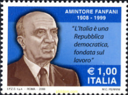 215490 MNH ITALIA 2008 AMINTORE FANFANI - 1. ...-1850 Vorphilatelie