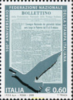 215508 MNH ITALIA 2008 CENTENARIO DE LA FEDERACION NACIONAL DE PRENSA ITALIANA - 1. ...-1850 Prephilately