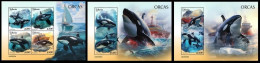 Liberia 2023 Orcas. (310) OFFICIAL ISSUE - Dolfijnen