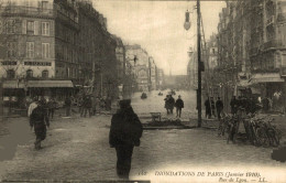 PARIS INONDATIONS RUE DE LYON - Paris Flood, 1910