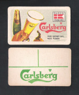 Bierviltje - Sous-bock - Bierdeckel   CARLSBERG - FRIS GETAPT NOG FIJNER - DANSK FRISKHED  (B 096) - Beer Mats