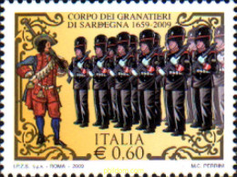 231305 MNH ITALIA 2009 350 ANIVERSARIO DEL CUERPO DE GRANADINOS DE SARDEÑA - ...-1850 Préphilatélie