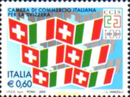 231309 MNH ITALIA 2009 CENTENARIO DE LA CAMARA DE COMERCIO PARA SUIZA - ...-1850 Préphilatélie