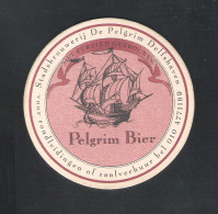 Bierviltje - Sous-bock - Bierdeckel :  PELGRIM BIER - STADSBROUWERIJ DE PELGRIM DELFSHAVEN   (B 101) - Beer Mats