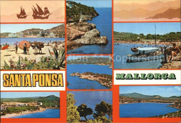 72457079 Santa Ponsa Mallorca Islas Baleares Fliegeraufnahme Strand Bucht   - Altri & Non Classificati