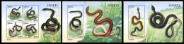 Liberia 2023 Snakes. (314) OFFICIAL ISSUE - Snakes