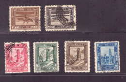 Italian Somalia 1932-1938, Local Moitfs, 6 Used Stamps, NH - Autres - Afrique