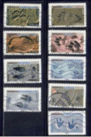 2021 Yt AA 1958 1959 1960 1961 1962 1963 1964 1966 1967 (o) Empreintes D'animaux - Used Stamps