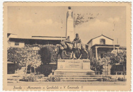 FIESOLE - MONUMENTO A GARIBALDI E V. EMANUELE II - FIRENZE - 1950 - Vedi Retro - Firenze (Florence)