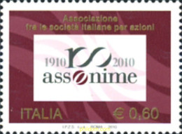 250803 MNH ITALIA 2010 CENTENARIO DE ASSONIME - 1. ...-1850 Prephilately