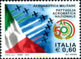 253863 MNH ITALIA 2010 CINCUENTENARIO DE LA PATRULLA ACROBATICA NACIONAL - ...-1850 Préphilatélie
