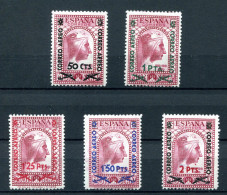 1938.ESPAÑA.EDIFIL 782/86*.NUEVOS LEVE FIJASELLOS(MH).CATALOGO 100€ - Ongebruikt