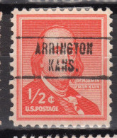 KS-045; USA Precancel/Vorausentwertung/Preo; ARRINGTON (KS), Type 748 - Vorausentwertungen