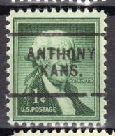 KS-033; USA Precancel/Vorausentwertung/Preo; ANTHONY (KS), Type 703 - Preobliterati