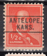 KS-032; USA Precancel/Vorausentwertung/Preo; ANTELOPE (KS), Type 747 - Vorausentwertungen