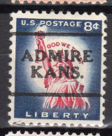 KS-007; USA Precancel/Vorausentwertung/Preo; ADMIRE (KS), Type 701 - Preobliterati