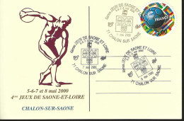 4 è Des  Jeux De Saône Et Loire - Philatelic Fairs