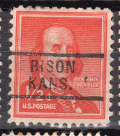 KS-091; USA Precancel/Vorausentwertung/Preo; BISON (KS), Type 729 - Preobliterati