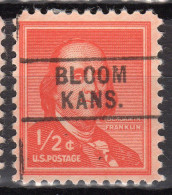 KS-092; USA Precancel/Vorausentwertung/Preo; BLOOM (KS), Type 745 - Preobliterati