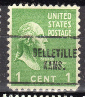 KS-075; USA Precancel/Vorausentwertung/Preo; BELLEVILLE (KS), Type 704 - Vorausentwertungen