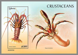 LIBERIA 2023 MNH Crustaceans Krebstiere S/S I – IMPERFORATED – DHQ2421 - Crustacés