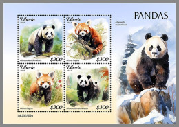 LIBERIA 2023 MNH Pandas Bears Bären M/S – IMPERFORATED – DHQ2421 - Orsi