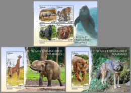 LIBERIA 2023 MNH Endangered Mammals Bedrohte Säugetiere M/S+2S/S – IMPERFORATED – DHQ2421 - Otros & Sin Clasificación
