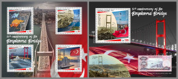 SIERRA LEONE 2023 MNH 50 Years Bosphorus Bridge M/S+S/S – IMPERFORATED – DHQ2421 - Brücken