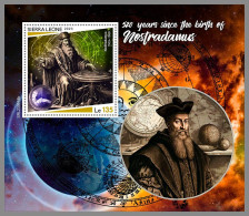 SIERRA LEONE 2023 MNH Nostradamus Clairvoyant Hellseher S/S – IMPERFORATED – DHQ2421 - Altri & Non Classificati