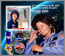 SIERRA LEONE 2023 MNH Sally Ride Woman In Space Raumfahrt S/S – IMPERFORATED – DHQ2421 - Africa