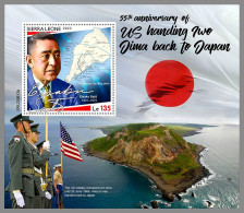 SIERRA LEONE 2023 MNH 55 Years Iwo Jima Back To Japan S/S – IMPERFORATED – DHQ2421 - Andere & Zonder Classificatie