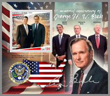 SIERRA LEONE 2023 MNH 5 Years George W. Bush S/S – IMPERFORATED – DHQ2421 - Other & Unclassified