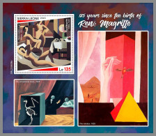 SIERRA LEONE 2023 MNH 125 Years Rene Magritte Paintings Gemälde S/S – IMPERFORATED – DHQ2421 - Other & Unclassified