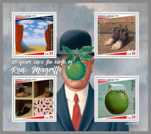 SIERRA LEONE 2023 MNH 125 Years Rene Magritte Paintings Gemälde M/S – IMPERFORATED – DHQ2421 - Sonstige & Ohne Zuordnung