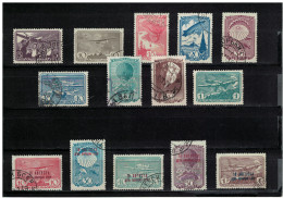 Russia 1938-1939 Air Sport In USSR + 5 ST. OVERPRINT USED - Usados