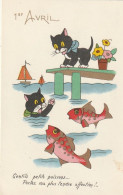 ***  CHATS *** CHATS CHATONS  Par Illustrateur Gentils Petits Poissons Portez  Ma Plus Tendre ....  Neuve TTB  MD 600 - Gatos