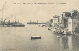 Postcard France Villefranche Harbour Ships - Villefranche-sur-Mer