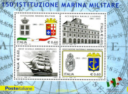 265542 MNH ITALIA 2011 150 ANIVERSARIO DE LA MARINA NACIONAL - ...-1850 Préphilatélie