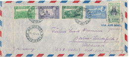 Ethiopia Air Mail Cover Sent To Germany ( US Sektor) 15-12-1949 Topic Stamps The Cover Is Folded In Both Sides - Ethiopia