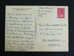 POSTE AUX ARMEES - FLAMME MUETTE SUR MARIANNE BEQUET - DONAUESCHINGEN IM SCHWARZWALD / BLICK ZUR STADTKIRCHE - Cartas & Documentos