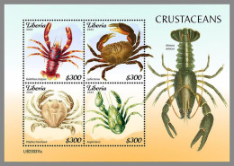 LIBERIA 2023 MNH Crustaceans Krebstiere M/S – OFFICIAL ISSUE – DHQ2421 - Crustáceos