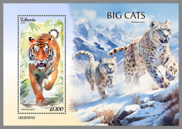 LIBERIA 2023 MNH Big Cats Raubkatzen Großkatzen S/S II – OFFICIAL ISSUE – DHQ2421 - Félins