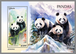 LIBERIA 2023 MNH Pandas Bears Bären S/S II – OFFICIAL ISSUE – DHQ2421 - Orsi