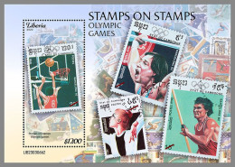 LIBERIA 2023 MNH Stamps On Stamps Olympic Games Olympiade S/S II – OFFICIAL ISSUE – DHQ2421 - Timbres Sur Timbres