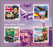 SIERRA LEONE 2023 MNH Operation Husky Invasion Of Sicily M/S – OFFICIAL ISSUE – DHQ2421 - WW2 (II Guerra Mundial)