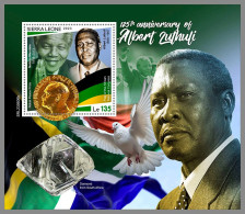 SIERRA LEONE 2023 MNH 125 Years Albert Luthili Nelson Mandela S/S – OFFICIAL ISSUE – DHQ2421 - Sonstige & Ohne Zuordnung